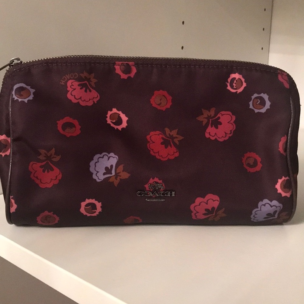 Coach make up bag (9”x3”)